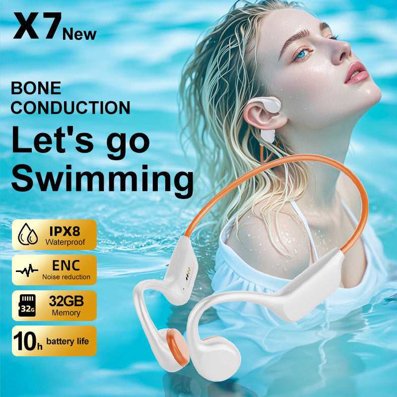 2025🔥X7s bone conduction headphones, open-back sports headphones with built-in 32GB Bluetooth — Free Shipping