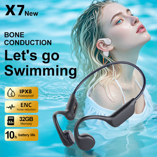 2025🔥X7s bone conduction headphones, open-back sports headphones with built-in 32GB Bluetooth — Free Shipping