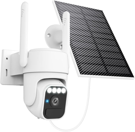 2025 🔥 Solar 360° Auto-Tracking Security Camera — Free Shipping