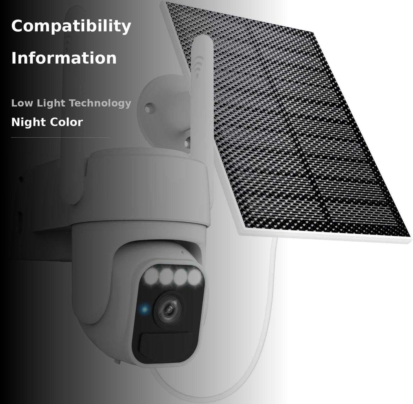 2025 🔥 Solar 360° Auto-Tracking Security Camera — Free Shipping