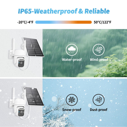 2025 🔥 Solar 360° Auto-Tracking Security Camera — Free Shipping