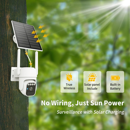 2025 🔥 Solar 360° Auto-Tracking Security Camera — Free Shipping